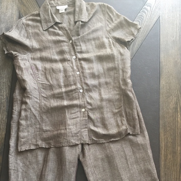 Linen Style Capri/Top - Picture 5 of 8